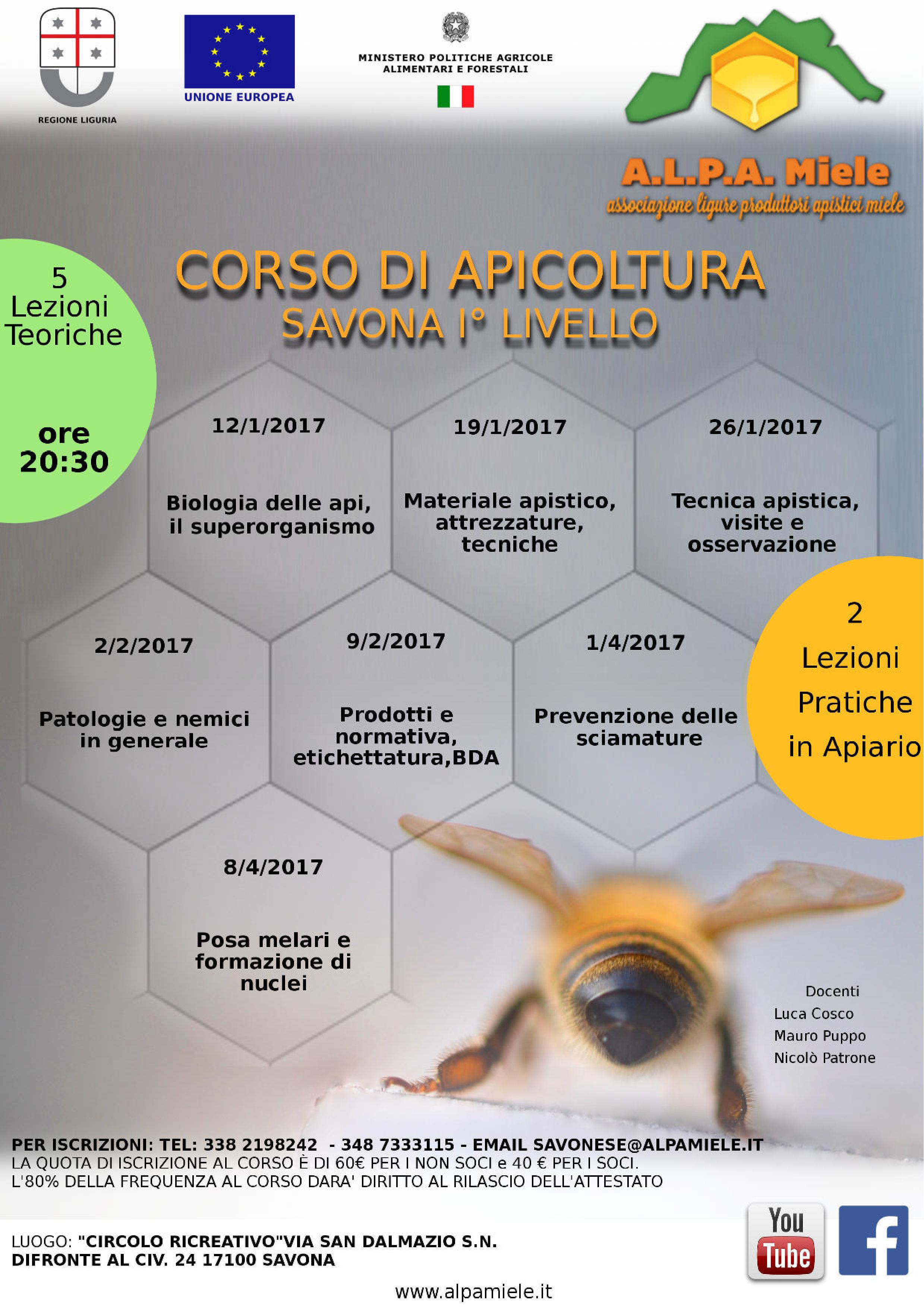 corso primo livello savona